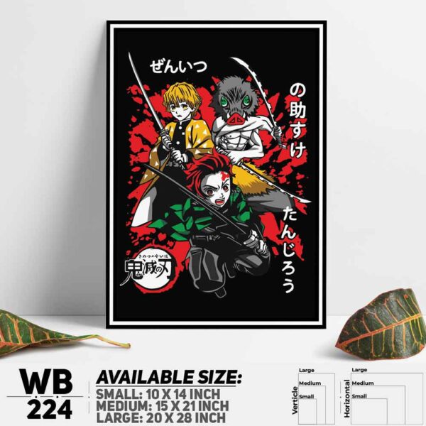 DDecorator Demon Slayer Anime Series Wall Decoration And Home Decoration PVC Wall Board And Wall Canvas - WB224