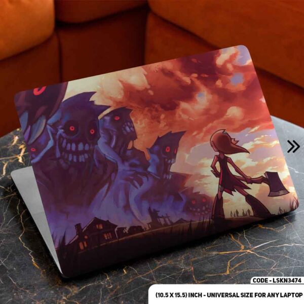Digital Character Illustration Matte Finished Removable Waterproof Laptop Sticker & Laptop Skin (Including FREE Accessories) - LSKN3474 - DDecorator