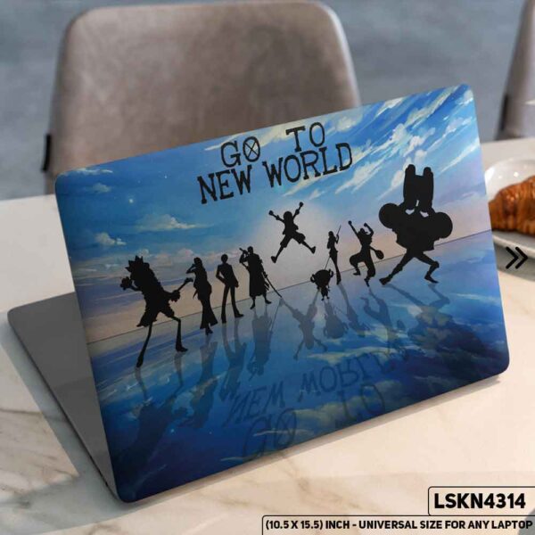 One Piece Manga Series Monkey D. Luffy Straw Hat  Matte Finished Removable Waterproof Laptop Sticker & Laptop Skin (Including FREE Accessories) - LSKN4314 - DDecorator