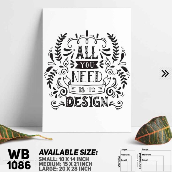 DDecorator Motivational Quote Wall Decoration And Home Decoration PVC Wall Board And Wall Canvas - WB1086