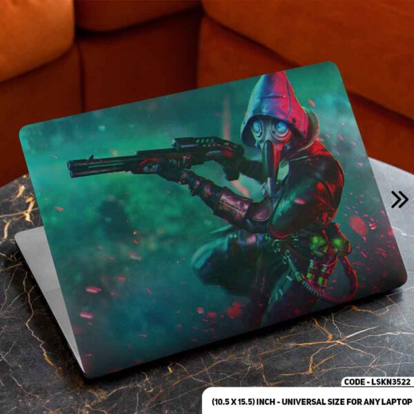 Digital Character Illustration Matte Finished Removable Waterproof Laptop Sticker & Laptop Skin (Including FREE Accessories) - LSKN3522 - DDecorator