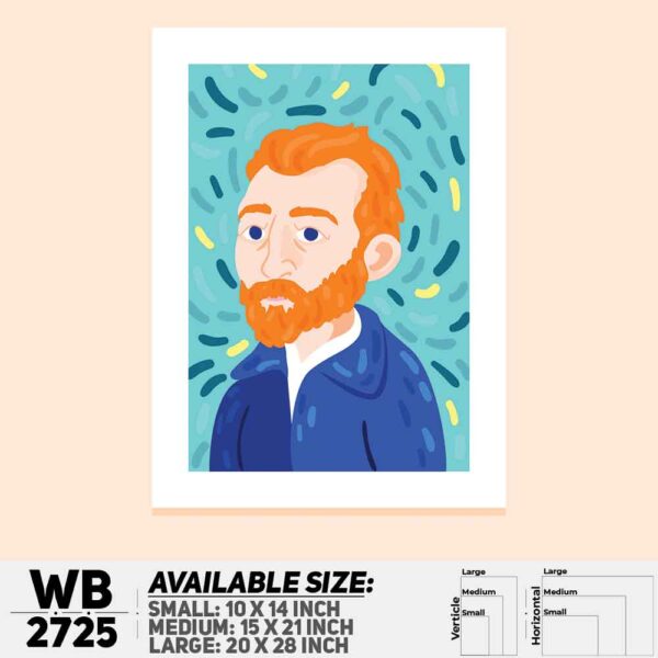 DDecorator The Starry Night Portrait Digital Painting Digital Art Wall Decoration And Home Decoration PVC Wall Board And Wall Canvas - WB2725