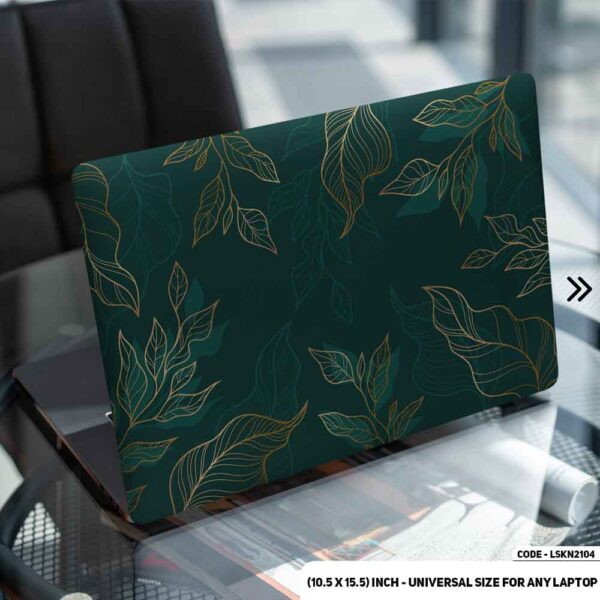 Flower Pattern Floral Design Matte Finished Removable Waterproof Laptop Sticker & Laptop Skin (Including FREE Accessories) - LSKN2104 - DDecorator