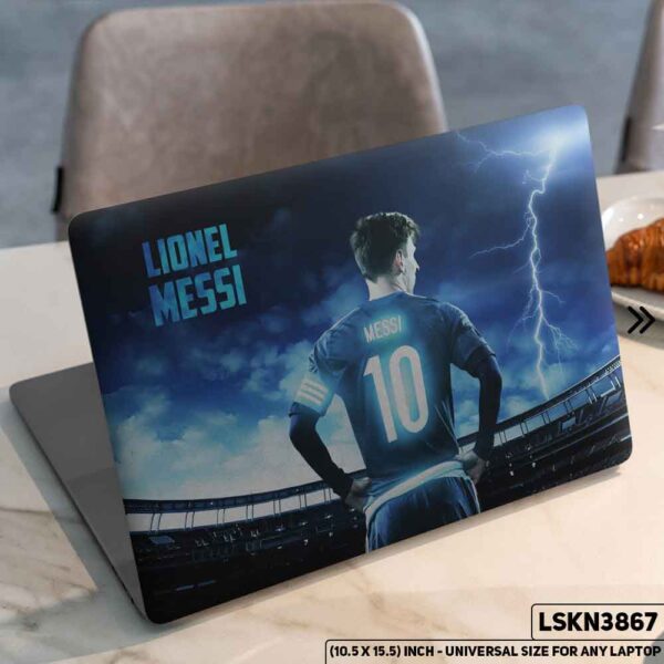 Messi FIFA World Cup Matte Finished Removable Waterproof Laptop Sticker & Laptop Skin (Including FREE Accessories) - LSKN3867 - DDecorator