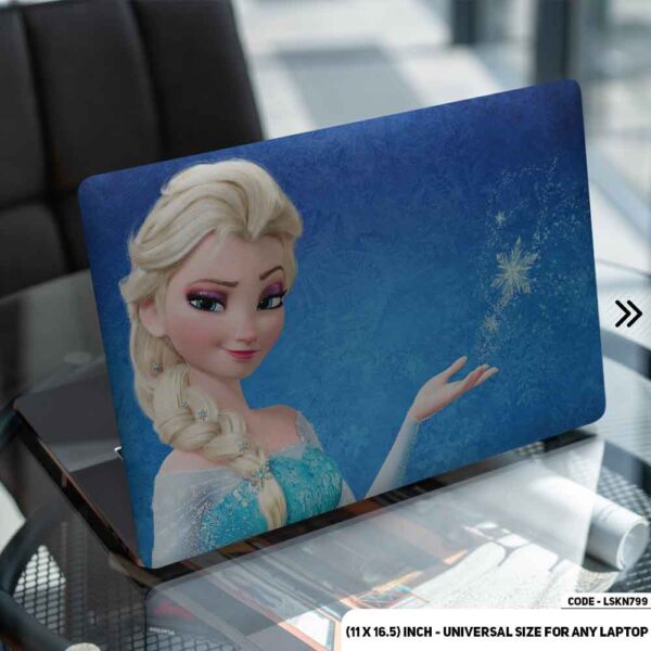 Elsa In Frozen Matte Finished Removable Waterproof Laptop Sticker & Laptop Skin (Including FREE Accessories) - LSKN799 - DDecorator