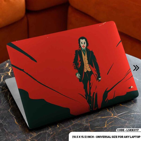 JOKER Walking Illustration Matte Finished Removable Waterproof Laptop Sticker & Laptop Skin (Including FREE Accessories) - LSKN3117 - DDecorator
