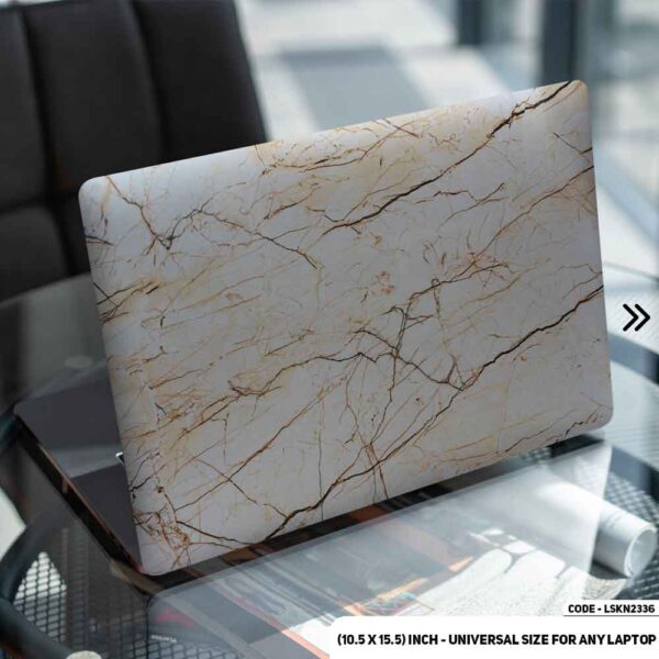 Liquid Marble Texture Matte Finished Removable Waterproof Laptop Sticker & Laptop Skin (Including FREE Accessories) - LSKN2336 - DDecorator