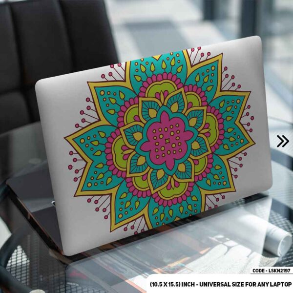 Seamless Geomatric Pattern Matte Finished Removable Waterproof Laptop Sticker & Laptop Skin (Including FREE Accessories) - LSKN2197 - DDecorator