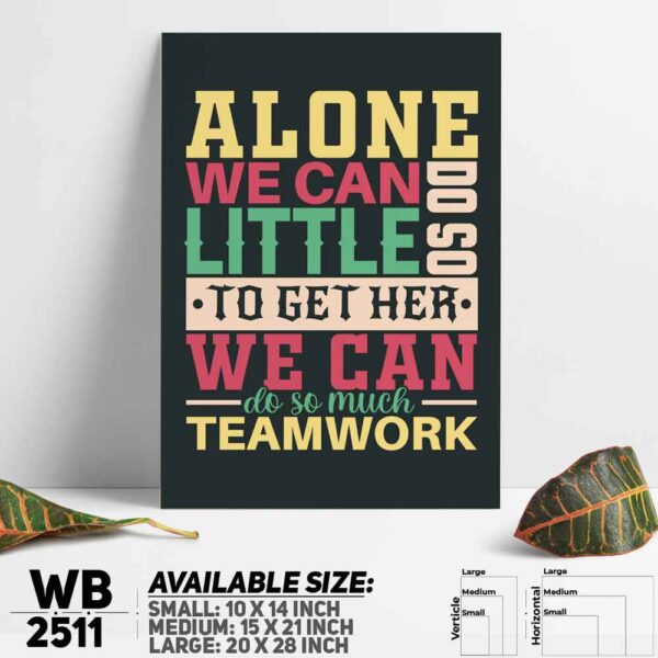 DDecorator You Can Do It Teamwork - Motivational Wall Decoration And Home Decoration PVC Wall Board And Wall Canvas - WB2511