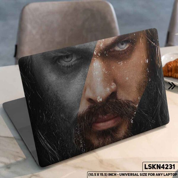 Aquaman 
Jason Momoa DC Universe  Matte Finished Removable Waterproof Laptop Sticker & Laptop Skin (Including FREE Accessories) - LSKN4231 - DDecorator