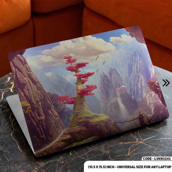 Digital Fantacy Anime Cartoon Art Illustration Matte Finished Removable Waterproof Laptop Sticker & Laptop Skin (Including FREE Accessories) - LSKN3243 - DDecorator