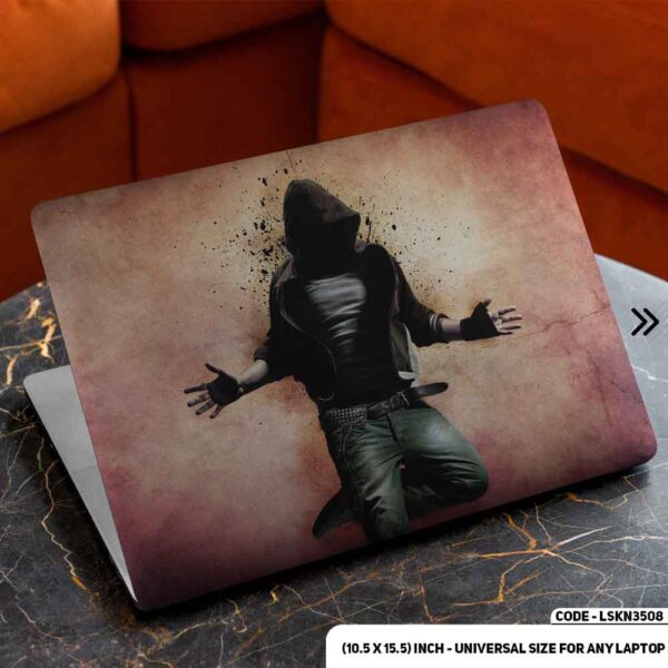 Digital Character Illustration Matte Finished Removable Waterproof Laptop Sticker & Laptop Skin (Including FREE Accessories) - LSKN3508 - DDecorator