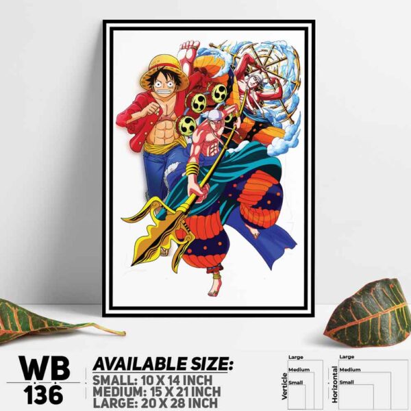 DDecorator One Piece Anime Manga series Wall Decoration And Home Decoration PVC Wall Board And Wall Canvas - WB136