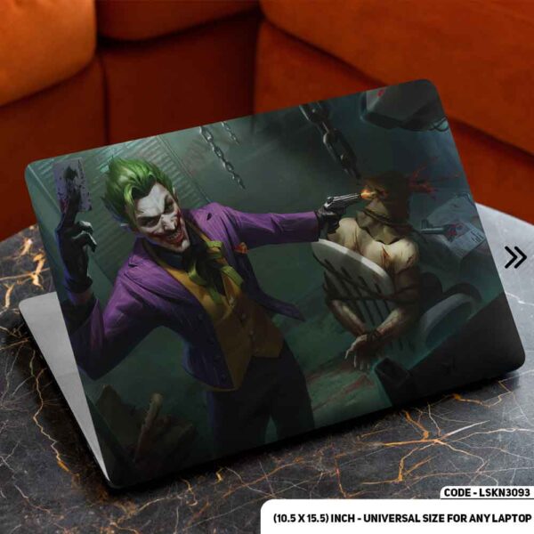 JOKER Laughing Matte Finished Removable Waterproof Laptop Sticker & Laptop Skin (Including FREE Accessories) - LSKN3093 - DDecorator
