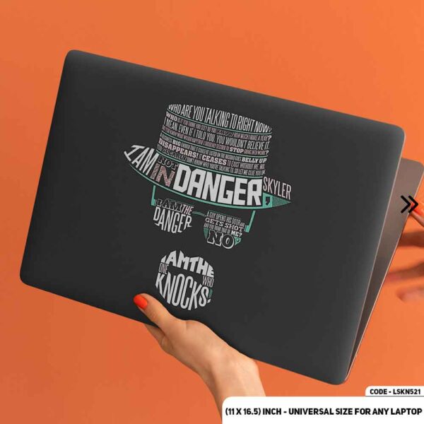 I'm in Danger Heisenberg Breaking Bad Matte Finished Removable Waterproof Laptop Sticker & Laptop Skin (Including FREE Accessories) - LSKN521 - DDecorator
