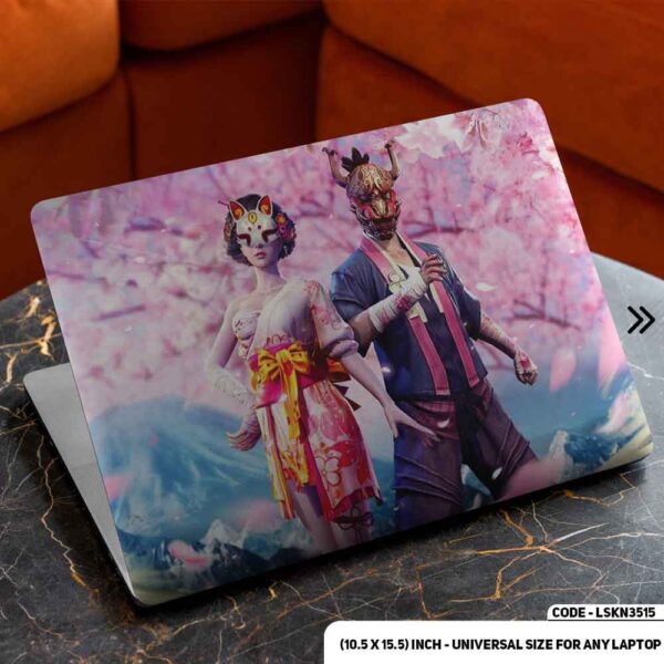 Digital Character Illustration Matte Finished Removable Waterproof Laptop Sticker & Laptop Skin (Including FREE Accessories) - LSKN3515 - DDecorator
