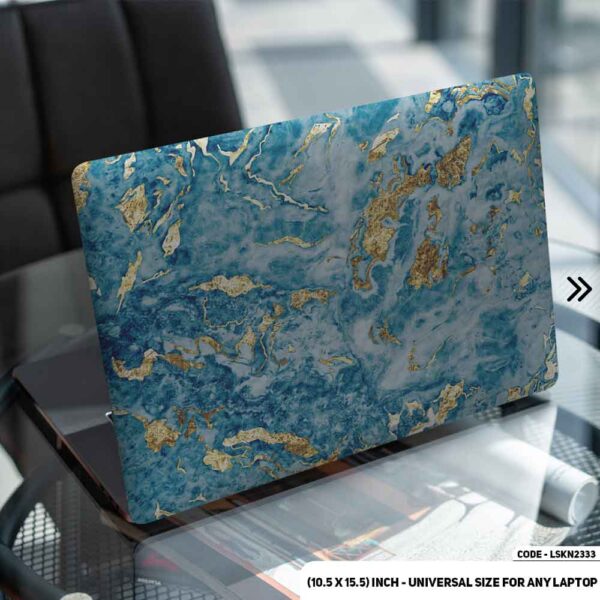 Liquid Marble Texture Matte Finished Removable Waterproof Laptop Sticker & Laptop Skin (Including FREE Accessories) - LSKN2333 - DDecorator
