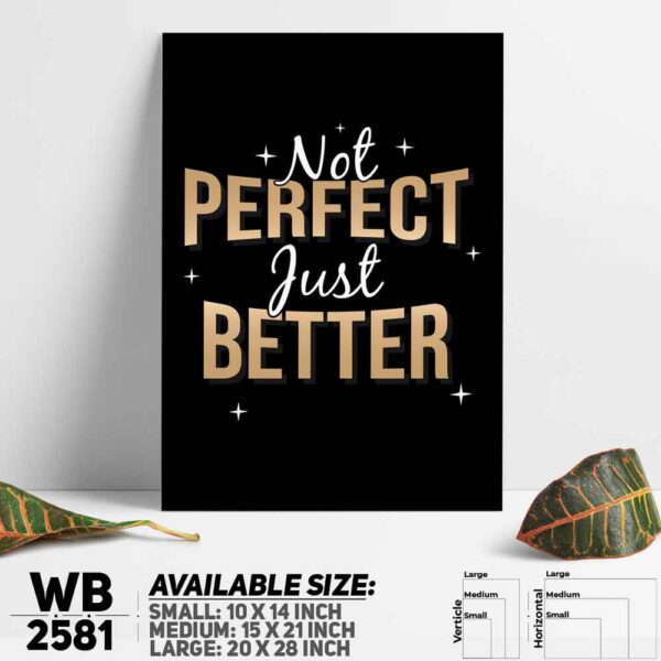 DDecorator Be Better - Motivational Wall Decoration And Home Decoration PVC Wall Board And Wall Canvas - WB2581