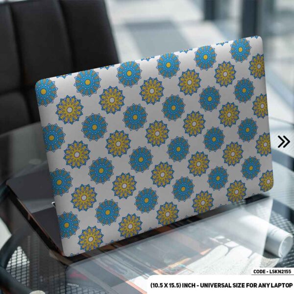 Seamless Geomatric Pattern Matte Finished Removable Waterproof Laptop Sticker & Laptop Skin (Including FREE Accessories) - LSKN2155 - DDecorator
