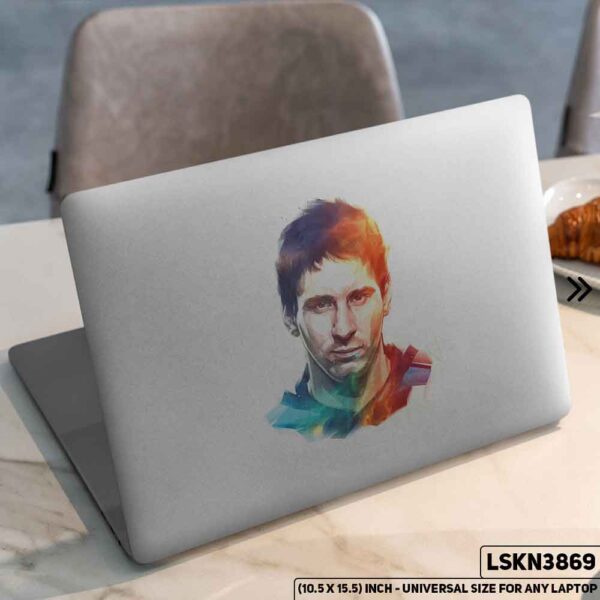 Messi FIFA World Cup Matte Finished Removable Waterproof Laptop Sticker & Laptop Skin (Including FREE Accessories) - LSKN3869 - DDecorator