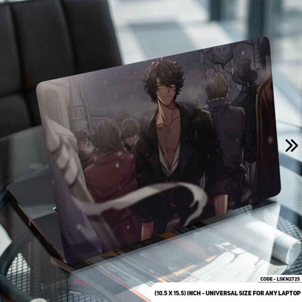Standing Boy Anime Character Matte Finished Removable Waterproof Laptop Sticker & Laptop Skin (Including FREE Accessories) - LSKN2725 - DDecorator