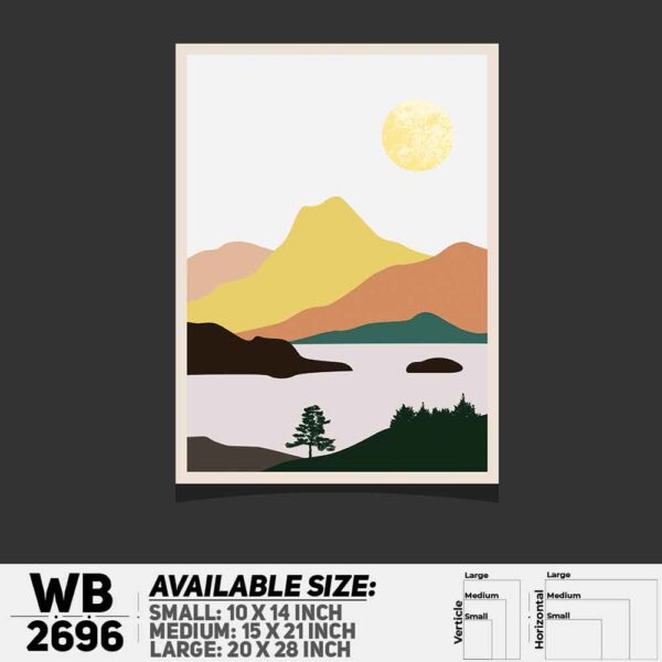 DDecorator Landscape Art Digital Illustration Wall Decoration And Home Decoration PVC Wall Board And Wall Canvas - WB2696