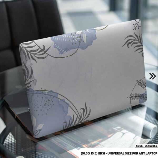 Flower Pattern Floral Design Matte Finished Removable Waterproof Laptop Sticker & Laptop Skin (Including FREE Accessories) - LSKN2368 - DDecorator