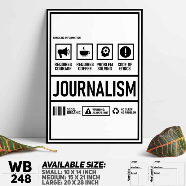 DDecorator Funny Journalism Parody Wall Decoration And Home Decoration PVC Wall Board And Wall Canvas - WB248