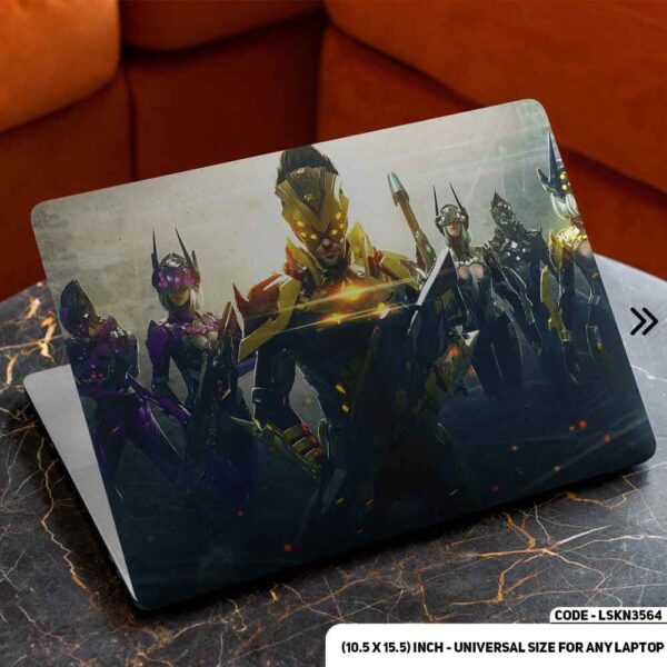 Digital Character Illustration Matte Finished Removable Waterproof Laptop Sticker & Laptop Skin (Including FREE Accessories) - LSKN3564 - DDecorator