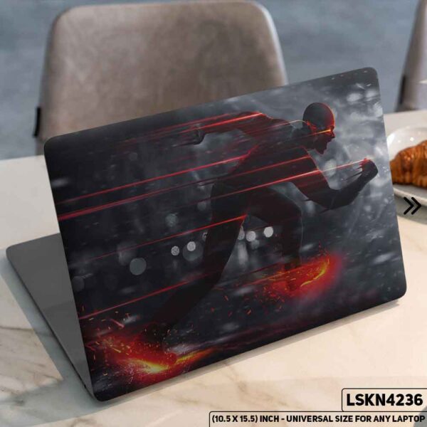 Flash DC Universe Matte Finished Removable Waterproof Laptop Sticker & Laptop Skin (Including FREE Accessories) - LSKN4236 - DDecorator