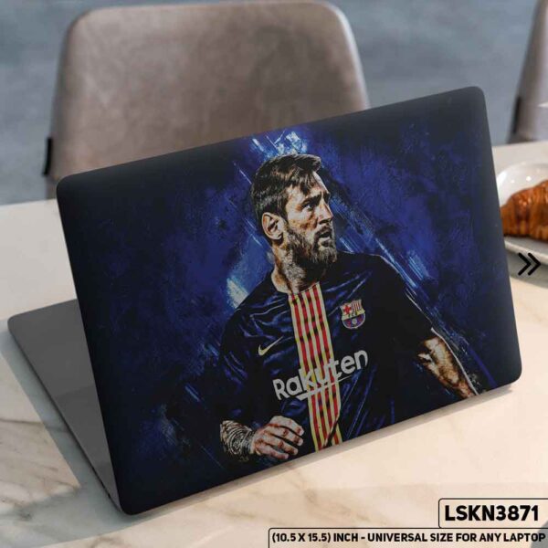 Messi FIFA World Cup Matte Finished Removable Waterproof Laptop Sticker & Laptop Skin (Including FREE Accessories) - LSKN3871 - DDecorator