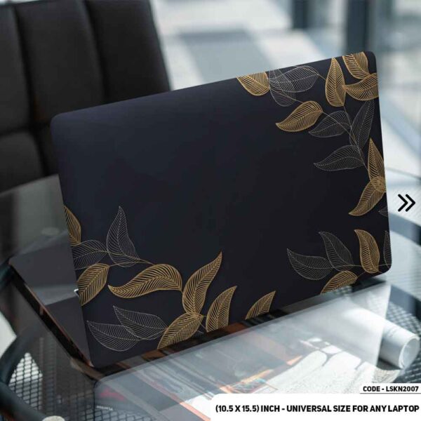 Blue Flower Pattern Floral Design Matte Finished Removable Waterproof Laptop Sticker & Laptop Skin (Including FREE Accessories) - LSKN2007 - DDecorator