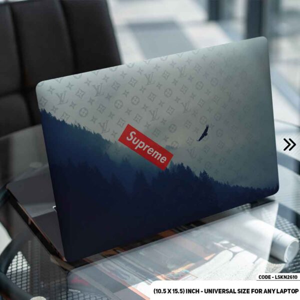 Luxury Brand Iconic Design Matte Finished Removable Waterproof Laptop Sticker & Laptop Skin (Including FREE Accessories) - LSKN2610 - DDecorator