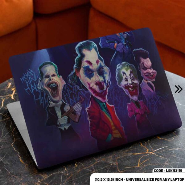 Joker All Character Cartoon Illustration Matte Finished Removable Waterproof Laptop Sticker & Laptop Skin (Including FREE Accessories) - LSKN3119 - DDecorator