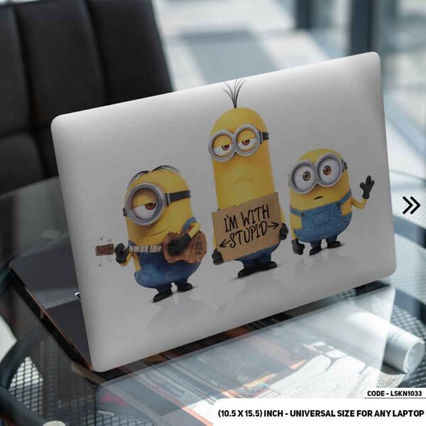 Minions Matte Finished Removable Waterproof Laptop Sticker & Laptop Skin (Including FREE Accessories) - LSKN1033 - DDecorator