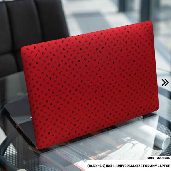 MKBHD ICONS PACK (Red & Black- 2) Matte Finished Removable Waterproof Laptop Sticker & Laptop Skin (Including FREE Accessories) - LSKN1086 - DDecorator