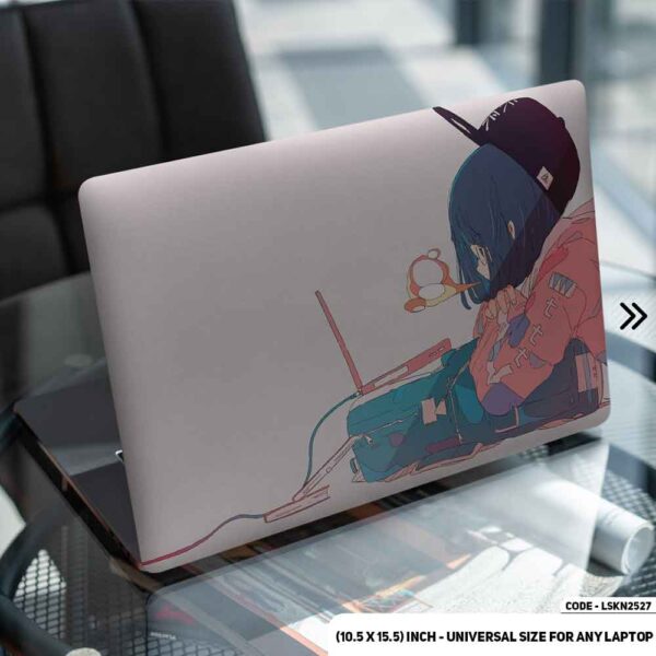 Cartoon Alon Illustration Matte Finished Removable Waterproof Laptop Sticker & Laptop Skin (Including FREE Accessories) - LSKN2527 - DDecorator