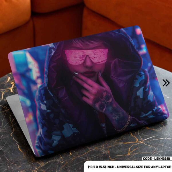Digital Fantacy Anime Cartoon Art Illustration Matte Finished Removable Waterproof Laptop Sticker & Laptop Skin (Including FREE Accessories) - LSKN3310 - DDecorator