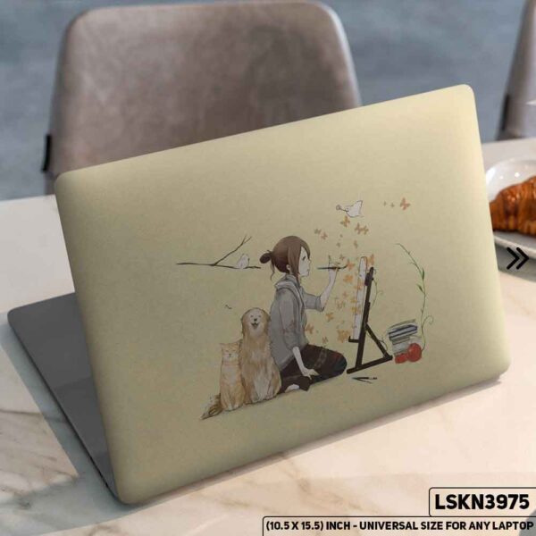 Fantacy Art Digital Illustration Matte Finished Removable Waterproof Laptop Sticker & Laptop Skin (Including FREE Accessories) - LSKN3975 - DDecorator