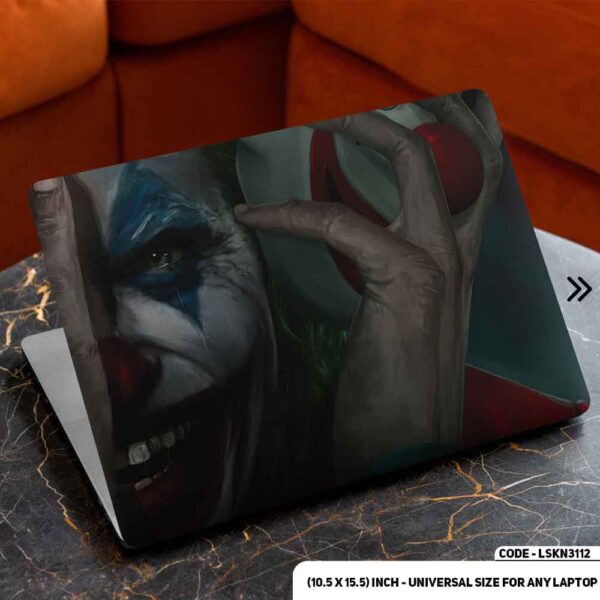 JOKER Face Matte Finished Removable Waterproof Laptop Sticker & Laptop Skin (Including FREE Accessories) - LSKN3112 - DDecorator