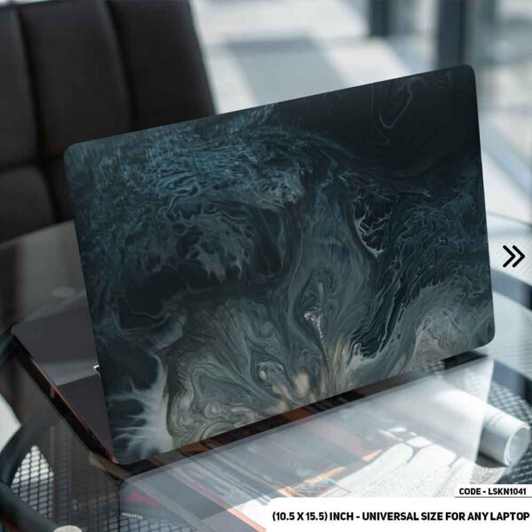Blue Marble Texture Matte Finished Removable Waterproof Laptop Sticker & Laptop Skin (Including FREE Accessories) - LSKN1041 - DDecorator