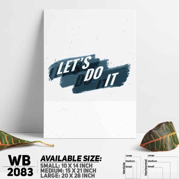 DDecorator Do It - Motivational Wall Decoration And Home Decoration PVC Wall Board And Wall Canvas - WB2083
