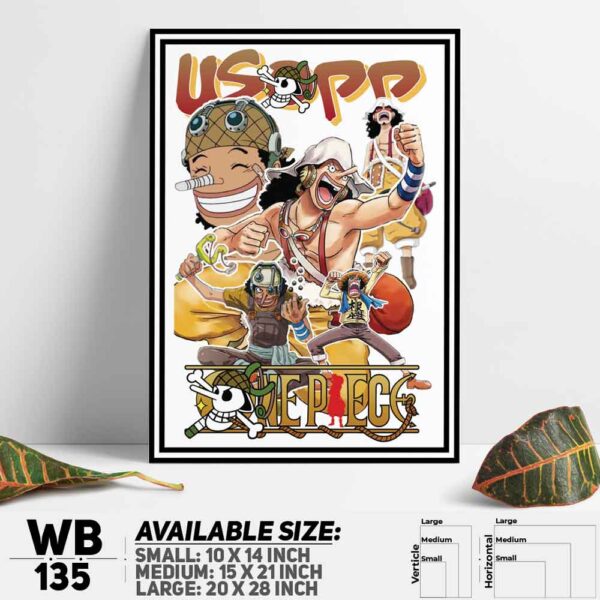 DDecorator One Piece Anime Manga series Wall Decoration And Home Decoration PVC Wall Board And Wall Canvas - WB135