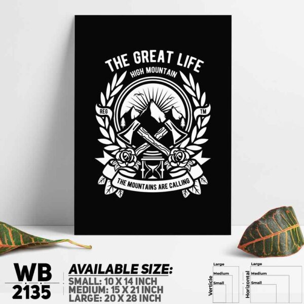 DDecorator Great Life - Motivational Wall Decoration And Home Decoration PVC Wall Board And Wall Canvas - WB2135