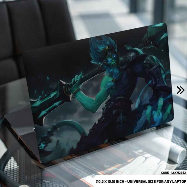 Fantasy Fighting Beast Illustration Matte Finished Removable Waterproof Laptop Sticker & Laptop Skin (Including FREE Accessories) - LSKN2652 - DDecorator
