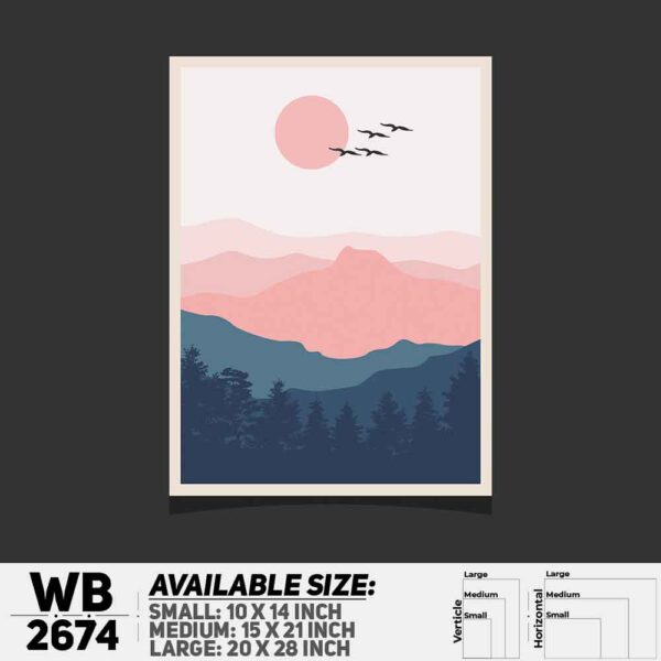 DDecorator Landscape Art Digital Illustration Wall Decoration And Home Decoration PVC Wall Board And Wall Canvas - WB2674