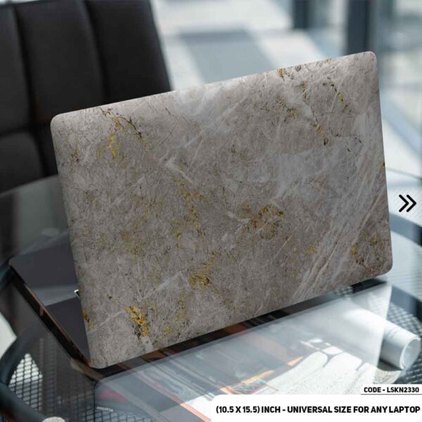 Liquid Marble Texture Matte Finished Removable Waterproof Laptop Sticker & Laptop Skin (Including FREE Accessories) - LSKN2330 - DDecorator