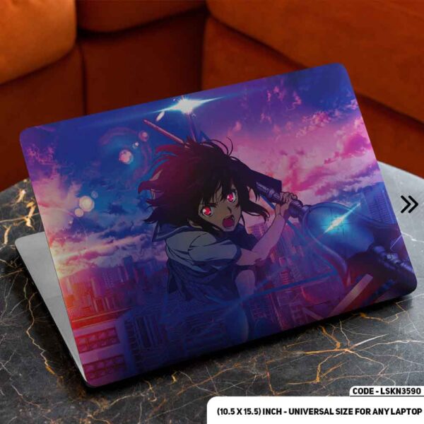 Anime Character Illustration Matte Finished Removable Waterproof Laptop Sticker & Laptop Skin (Including FREE Accessories) - LSKN3590 - DDecorator