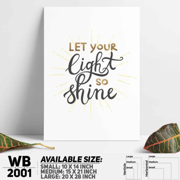 DDecorator Shine In Life - Motivational Wall Decoration And Home Decoration PVC Wall Board And Wall Canvas - WB2001