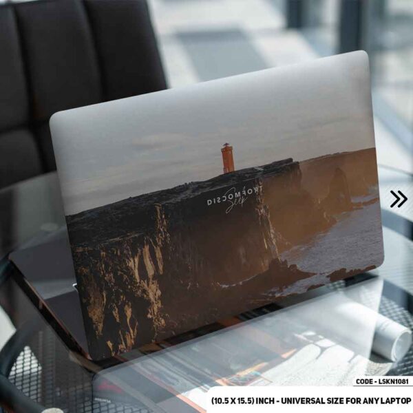 Seek Discomfort Yes Theory Matte Finished Removable Waterproof Laptop Sticker & Laptop Skin (Including FREE Accessories) - LSKN1081 - DDecorator